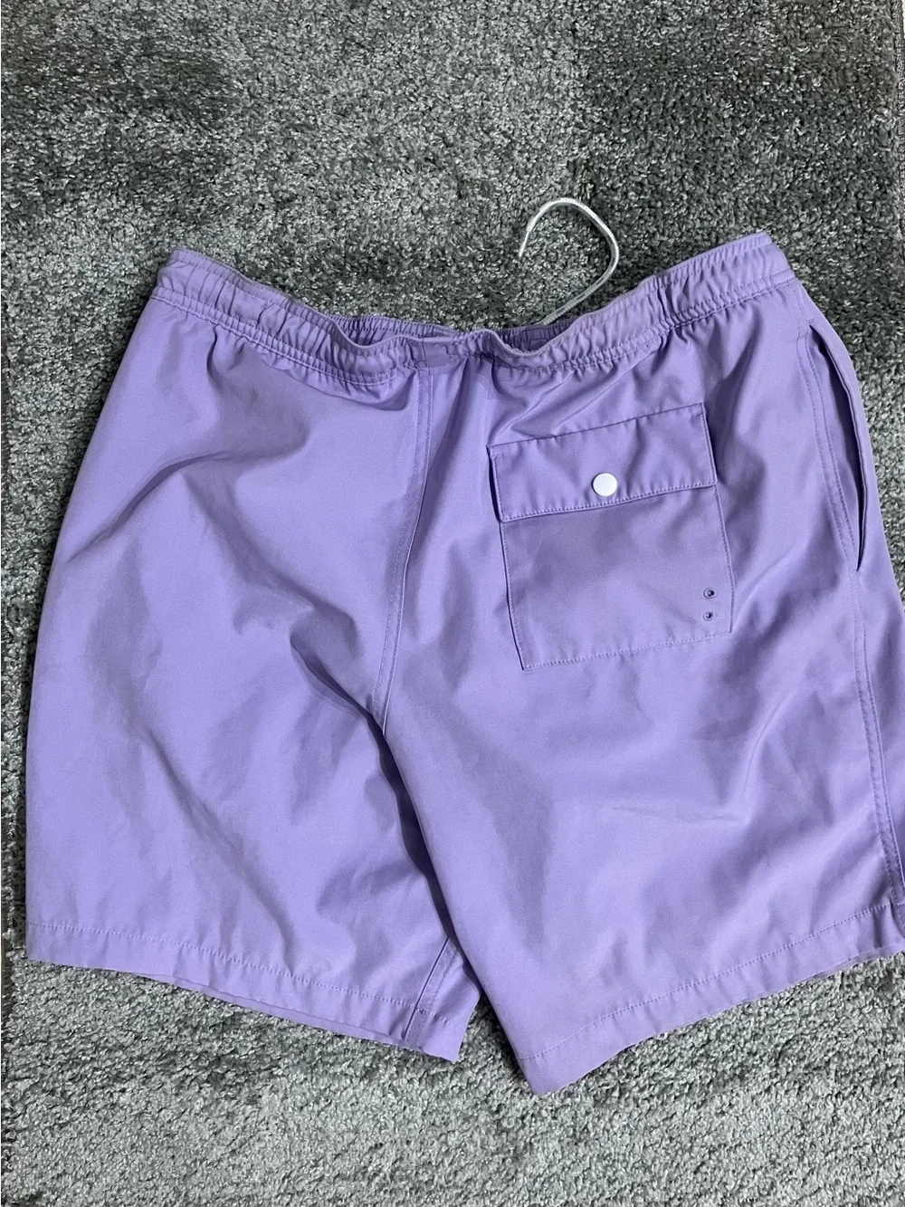 GAP Lavender Elastic Waist Swim Shorts with White Mesh Lining